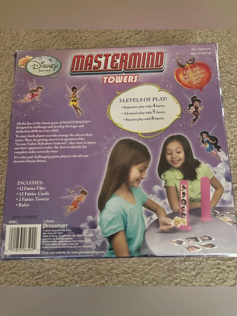 Disney Mastermind Towers Game Tinkerbell new sealed